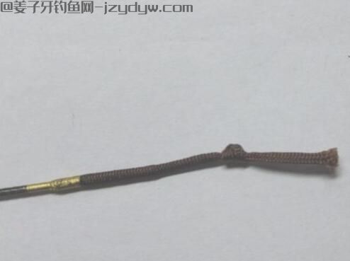 鱼竿绑鱼线图解